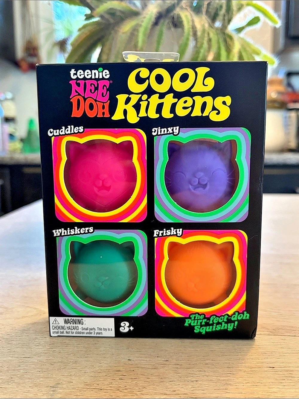 teenie NEE DOH Cool Kittens 4-Piece Squishy Set Multicolor NWT